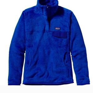 Patagonia ReTool Royal Blue Fleece Jacket Womens M